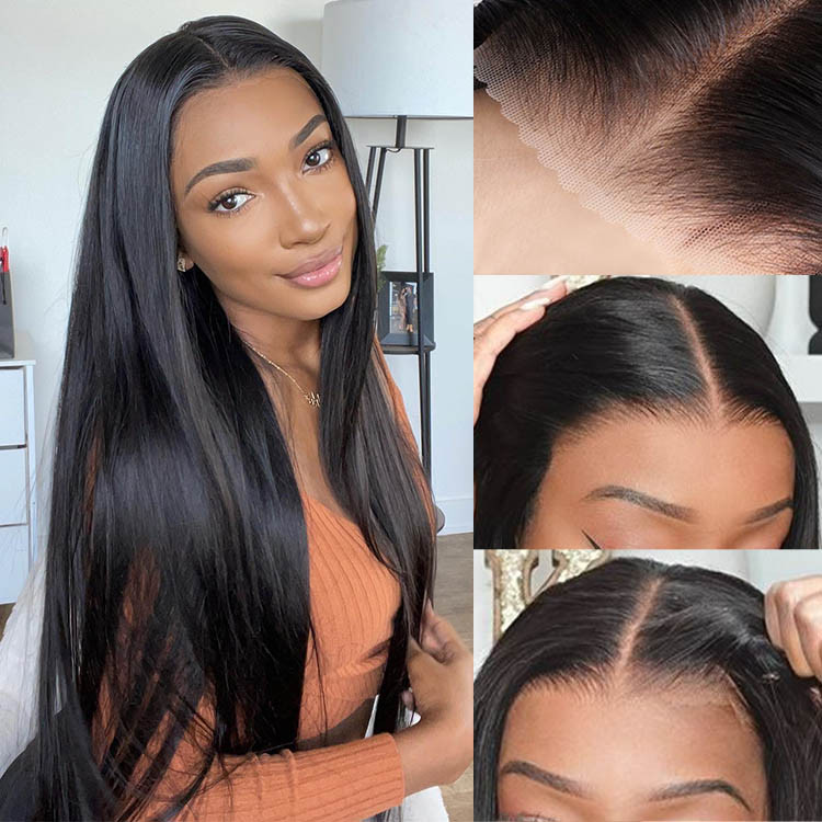 straight lace closure wigs