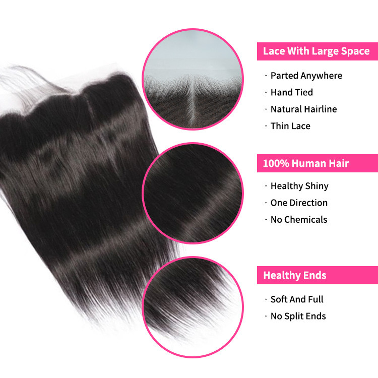 straight lace frontal