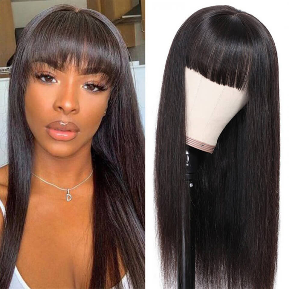 lace wigs with bangs