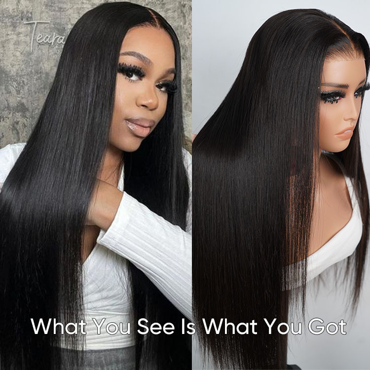 straight lace closure wig