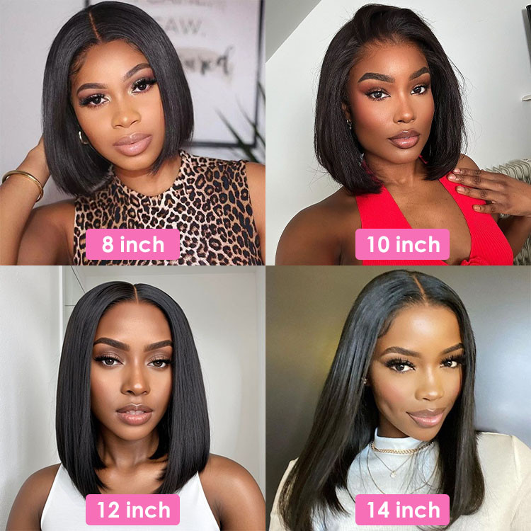 straight short bob wigs