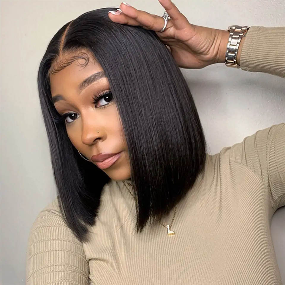 straight human hair lace wigs