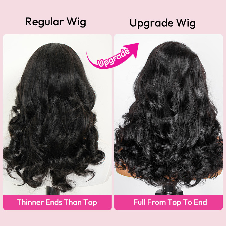 upgraded layered body wave wig