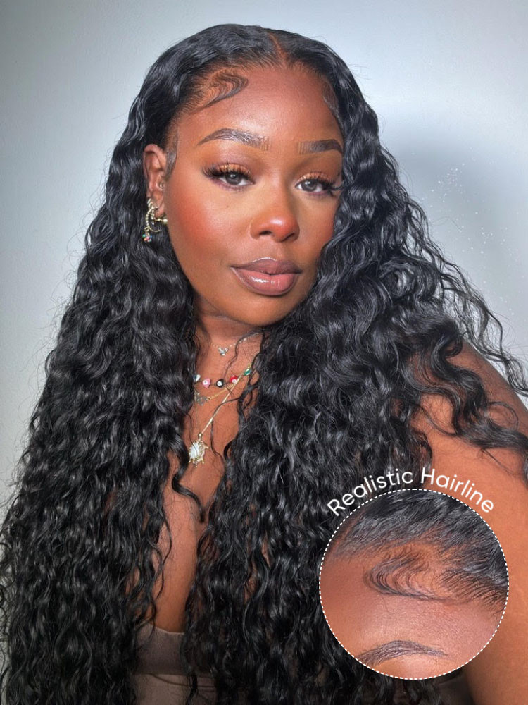 water wave HD lace frontal wig