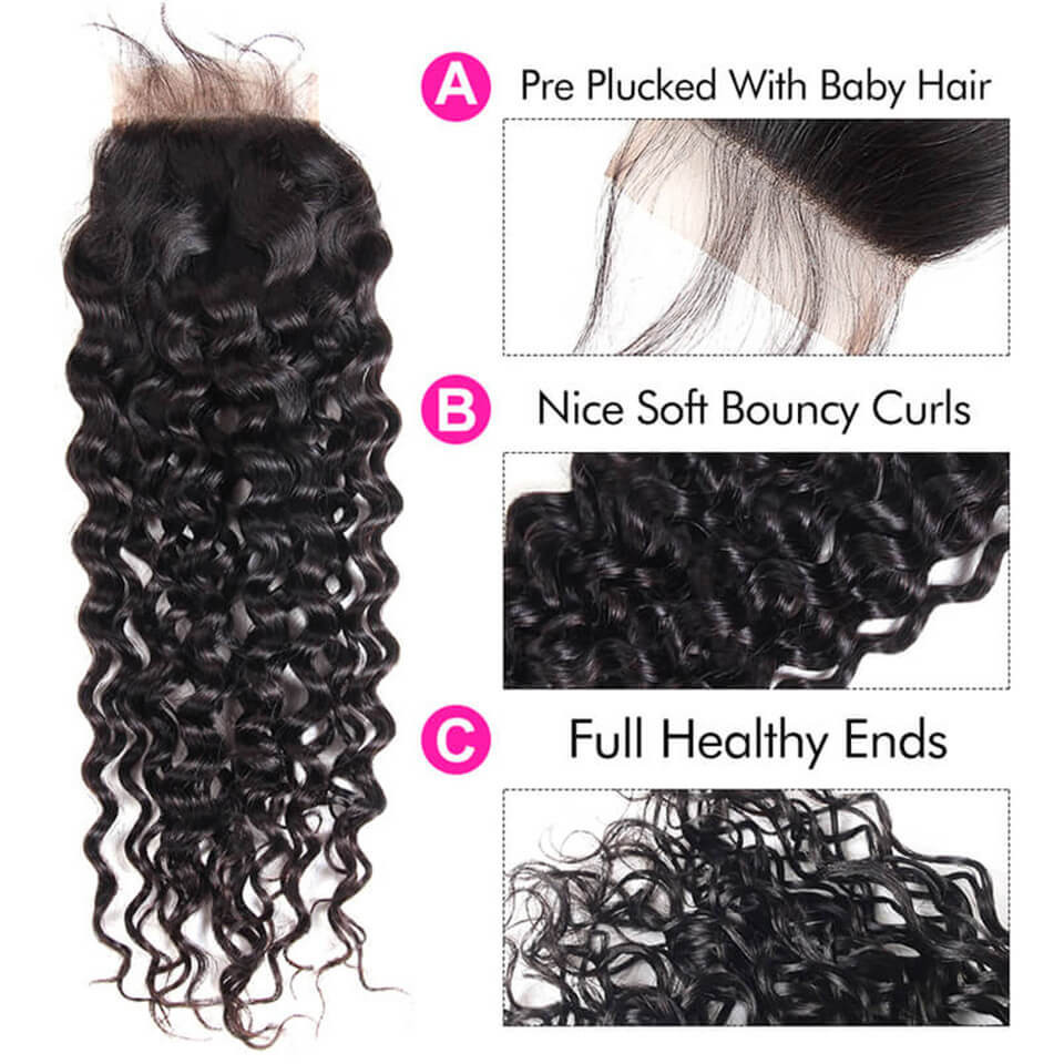wet and wavy lace closure