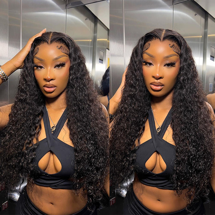 long water wave 6x6 lace closure wigs
