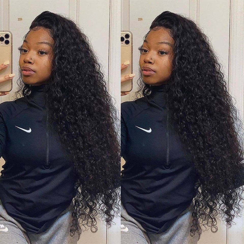 water wave lace closure wigs