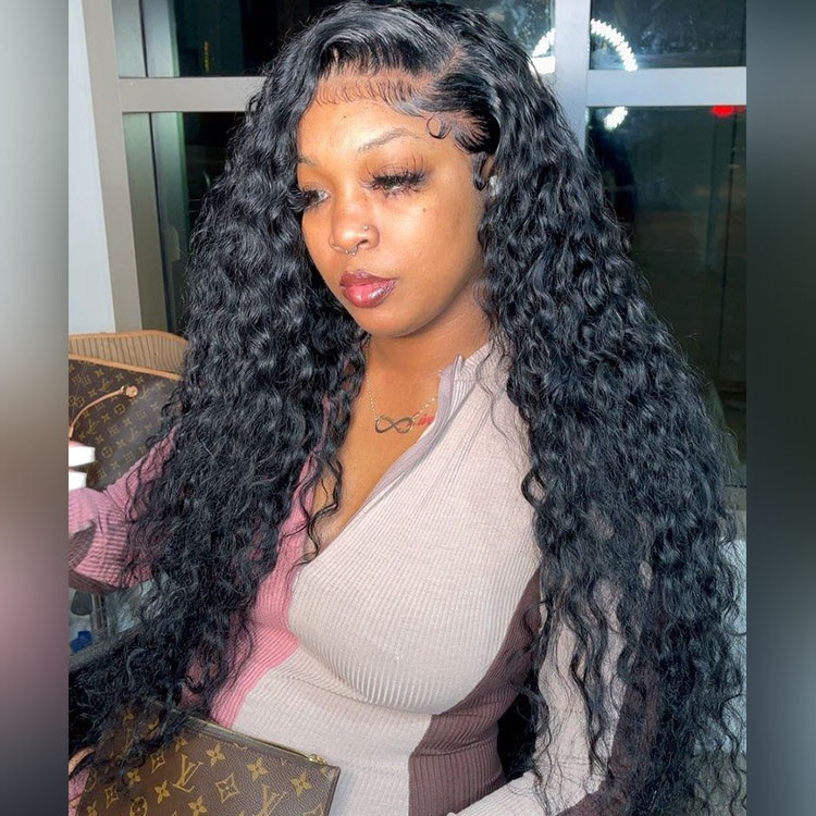 water wave lace front wigs
