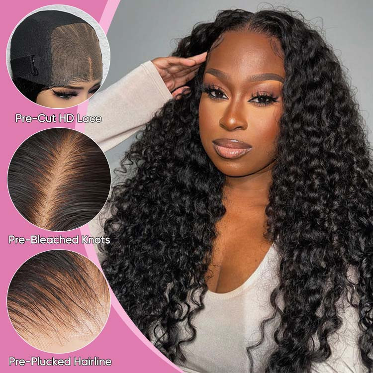 water wave lace closure wig