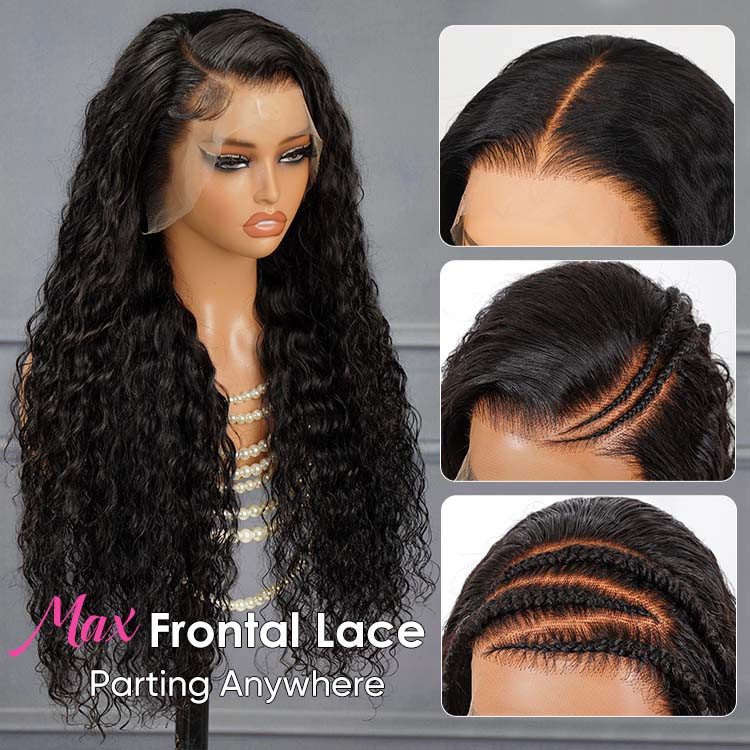 water wave HD lace frontal wig