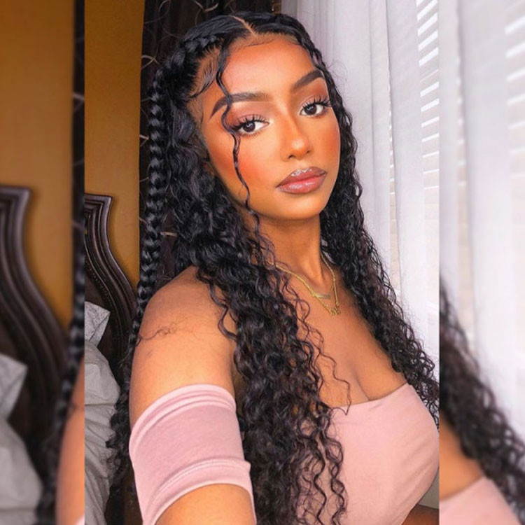 braided wigs human hair