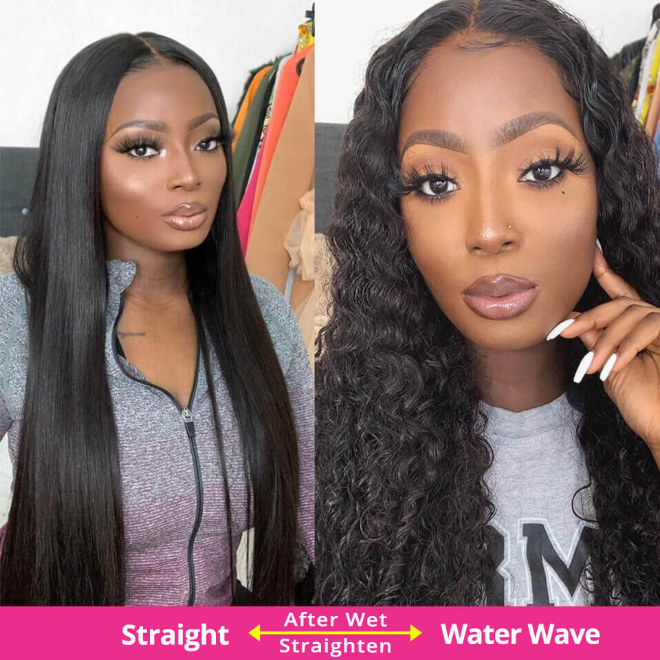 water wave lace front wigs