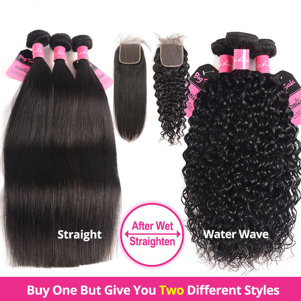 wet and wavy water wave bundles with closure