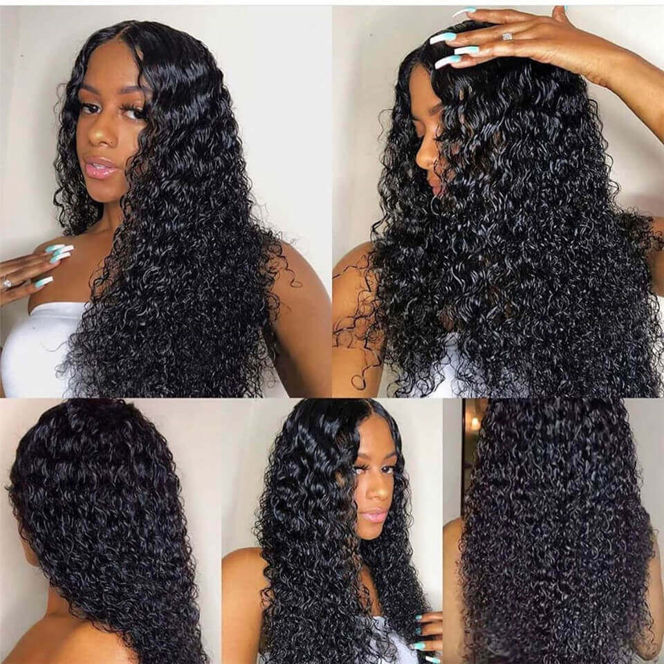 water wave lace front wigs with baby hair