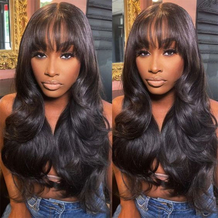 lace wig with bangs