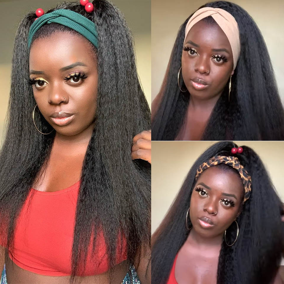 yaki straight head band wigs