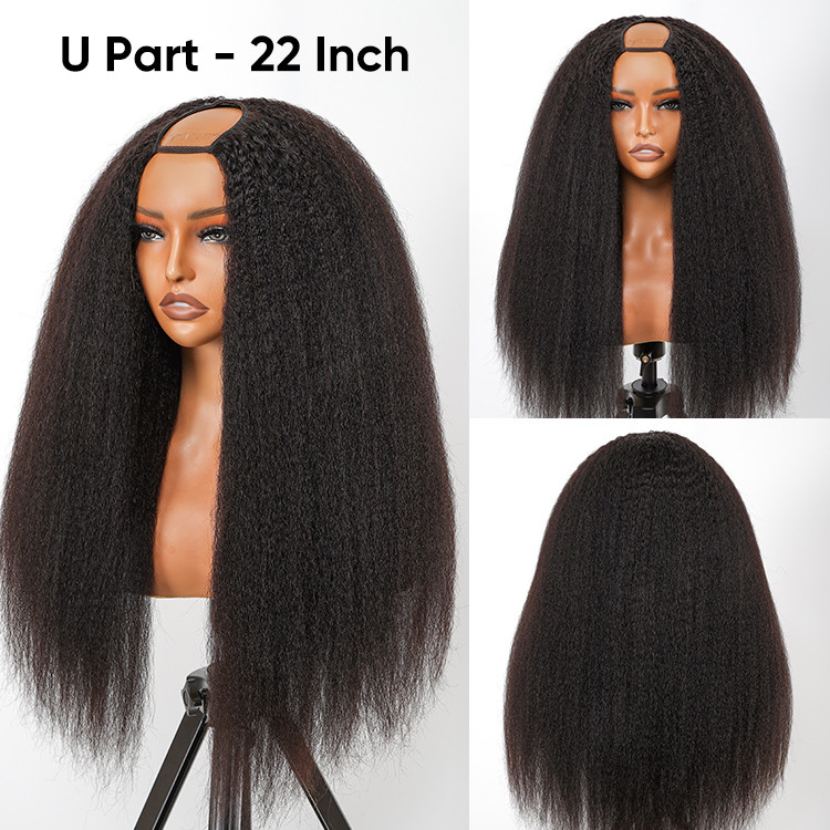Yaki straight U part wigs