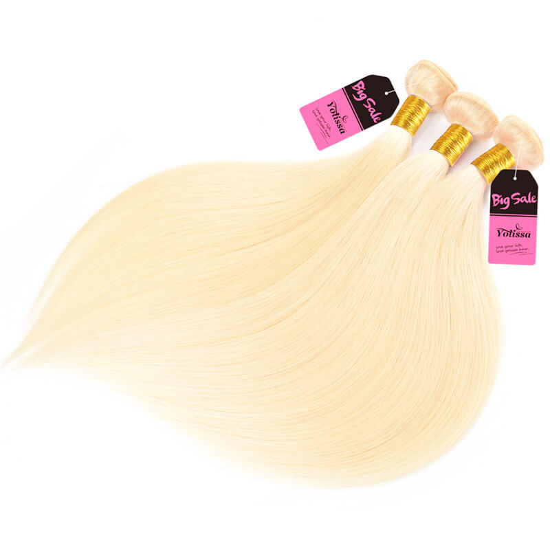 613 Blonde Hair 3 Bundles