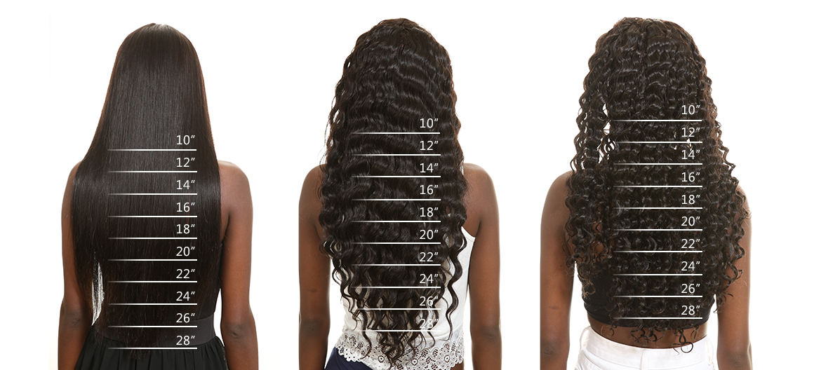 Curly Hair Inches Chart