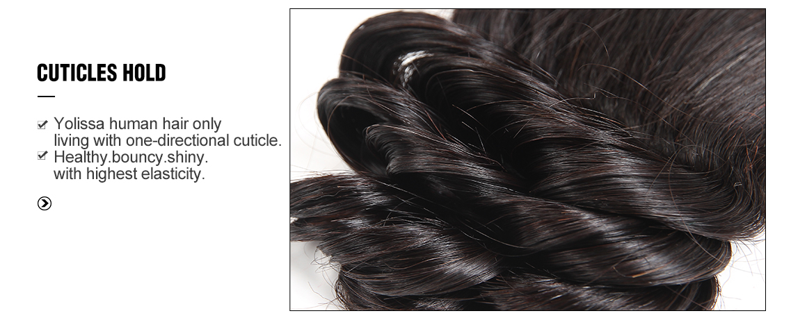 brazilian human hair loose wave bundles with lace closure