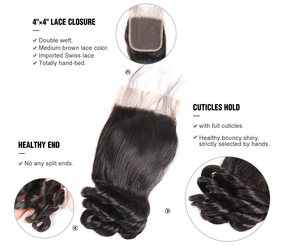 Natural Black Loose Wave Brazilian Virgin Hair
