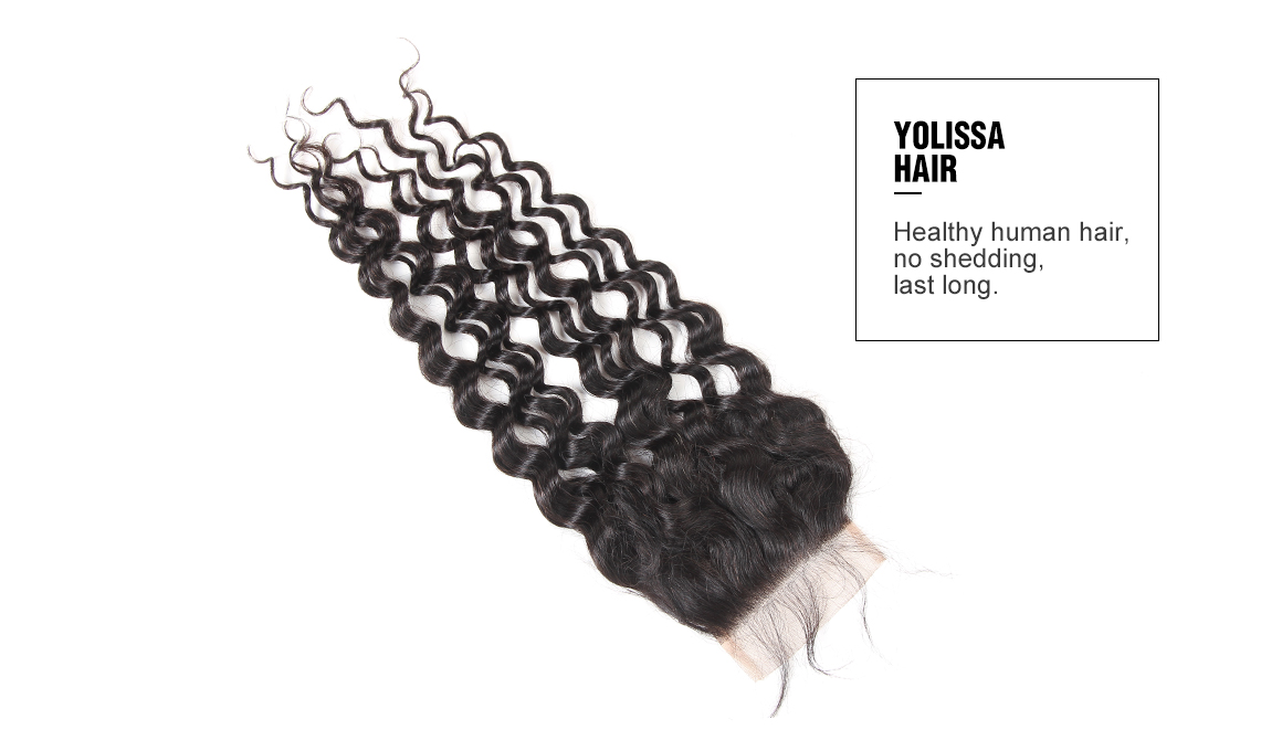 brazilian virgin hair water wave bundles with lace closure
