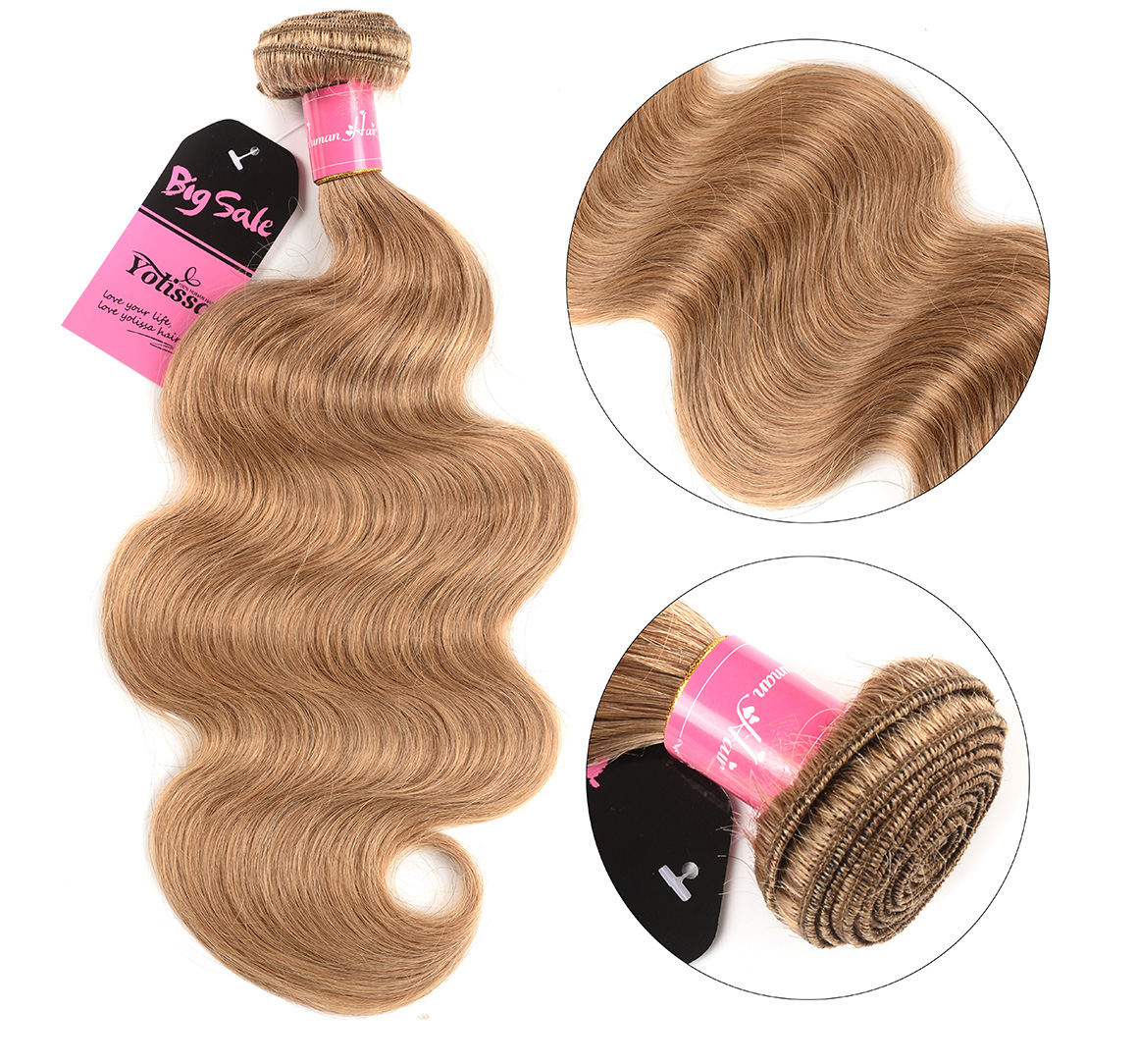 Yolissa 4 Bundles Body Wave Pure Honey Blonde