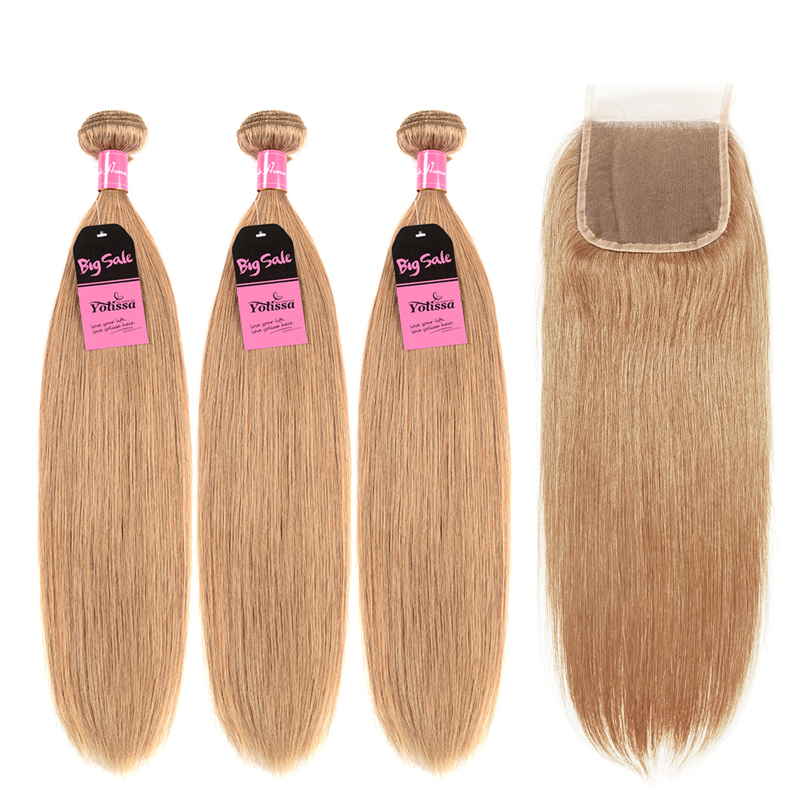  3 Bundles With Closure 4×4 