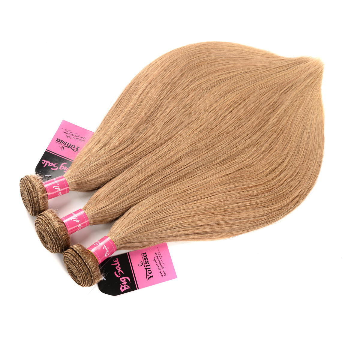 Honey Blonde 3 Bundles With Closure 