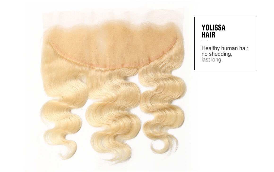 613 pure color body wave lace frontal hair