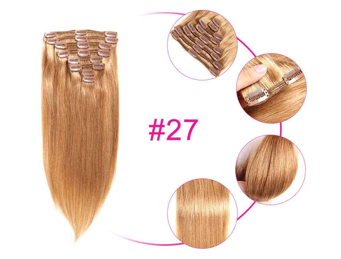10-22inches Clip In Straight Human Hair