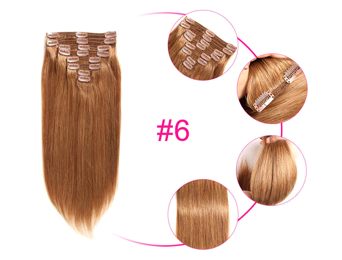 Straight Human Hair Extensions
