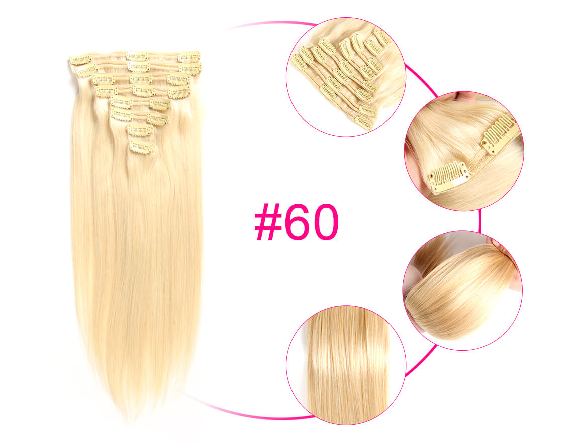 10-22inches Clip In Straight Human Hair