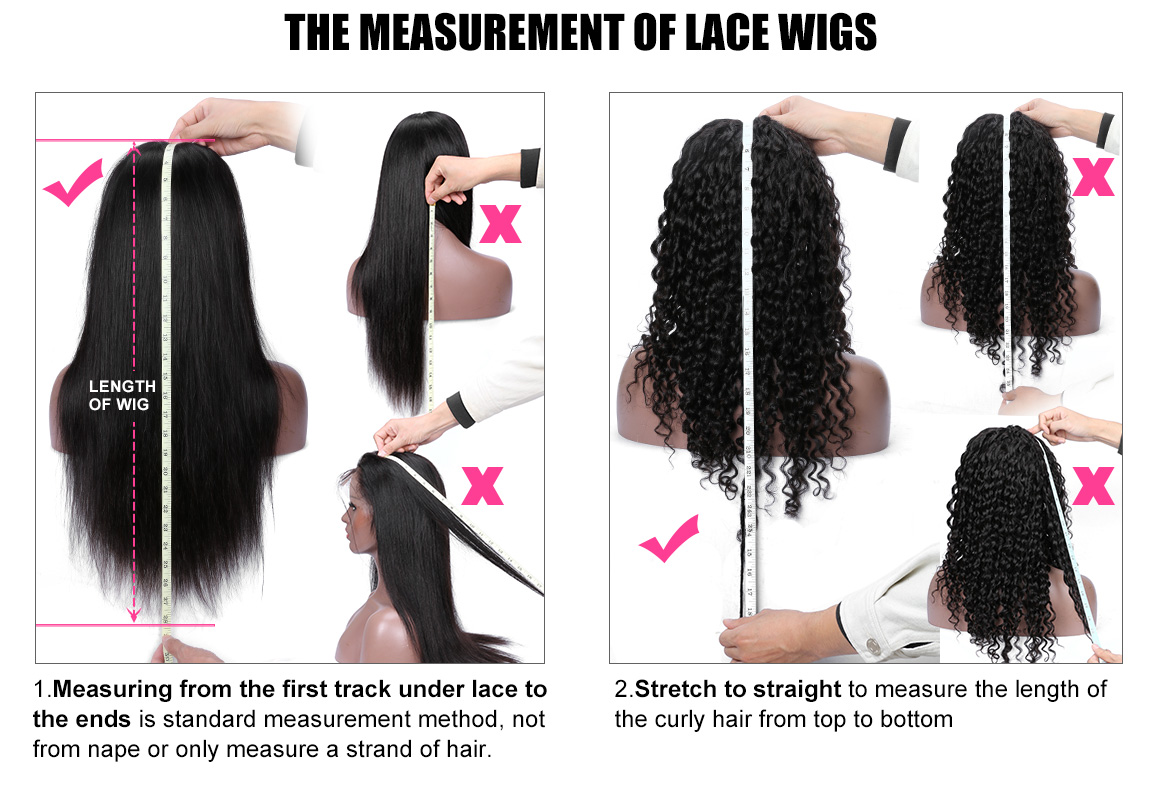 measure water wave wigs