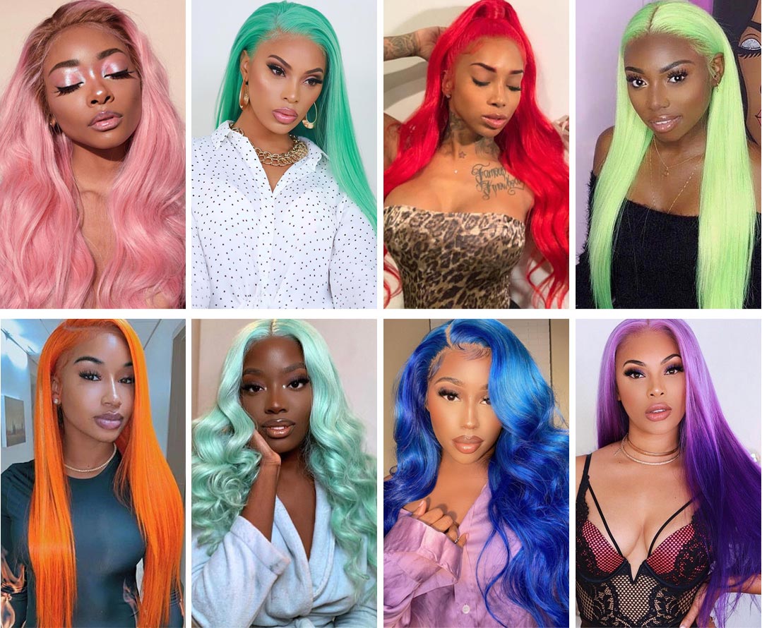 613 colored wig