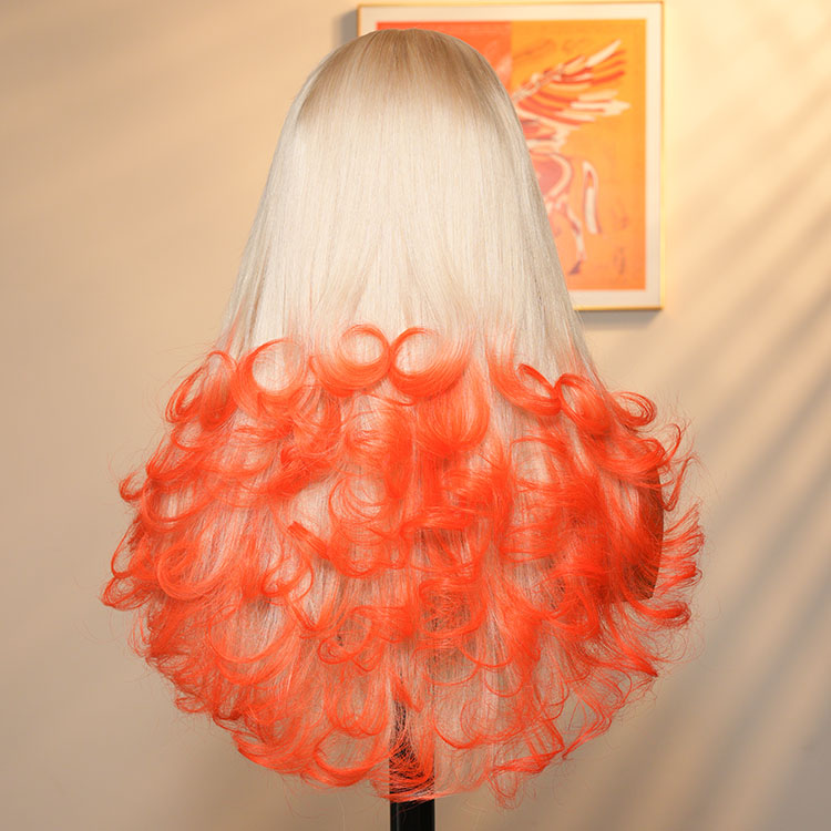 orange ombre wig