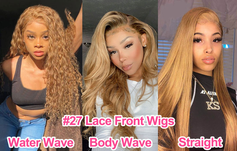 1)27 Straight/Body Wave/Natural Wave Lace Front Wigs