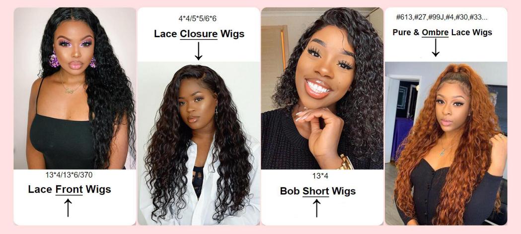 Various Types of Water Wave Wigs