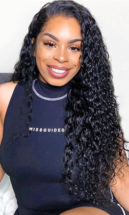 Water Wave Lace Closure Wig 24 Inch