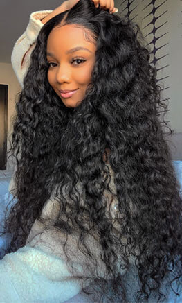 Water Wave Lace Wig 30 Inch