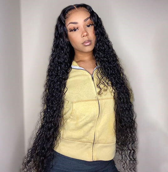 Water Wave Wig 30 Inch Wet Look