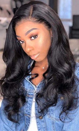 body wave closure wig 20 inch