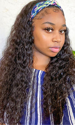 water wave headband wigs 24 inch