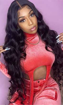 body wave closure wig 36 inch