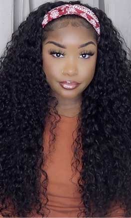 curly headband wigs 26 inch