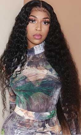 Deep Wave Lace Front Wig 30 Inch