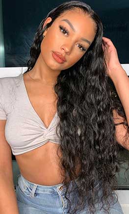 loose deep wave closure wig 26 inch