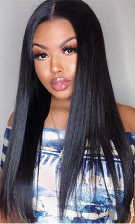 straight full lace wig 18 Inch