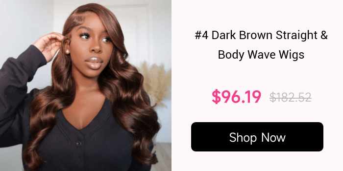 #4 Dark Brown Straight Body Wave Wigs Shop Now 