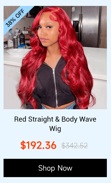  Red Straight Body Wave Wig Shop Now 